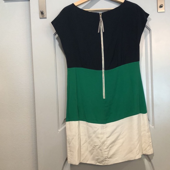 Silk color block dress. Very classy! - Picture 4 of 4